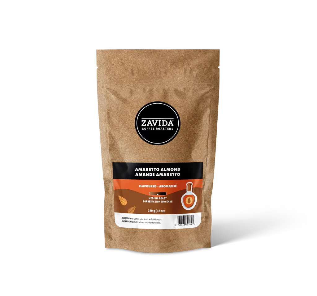 Zavida Amaretto Almond Whole Bean Coffee 12 oz | Coffee Canada