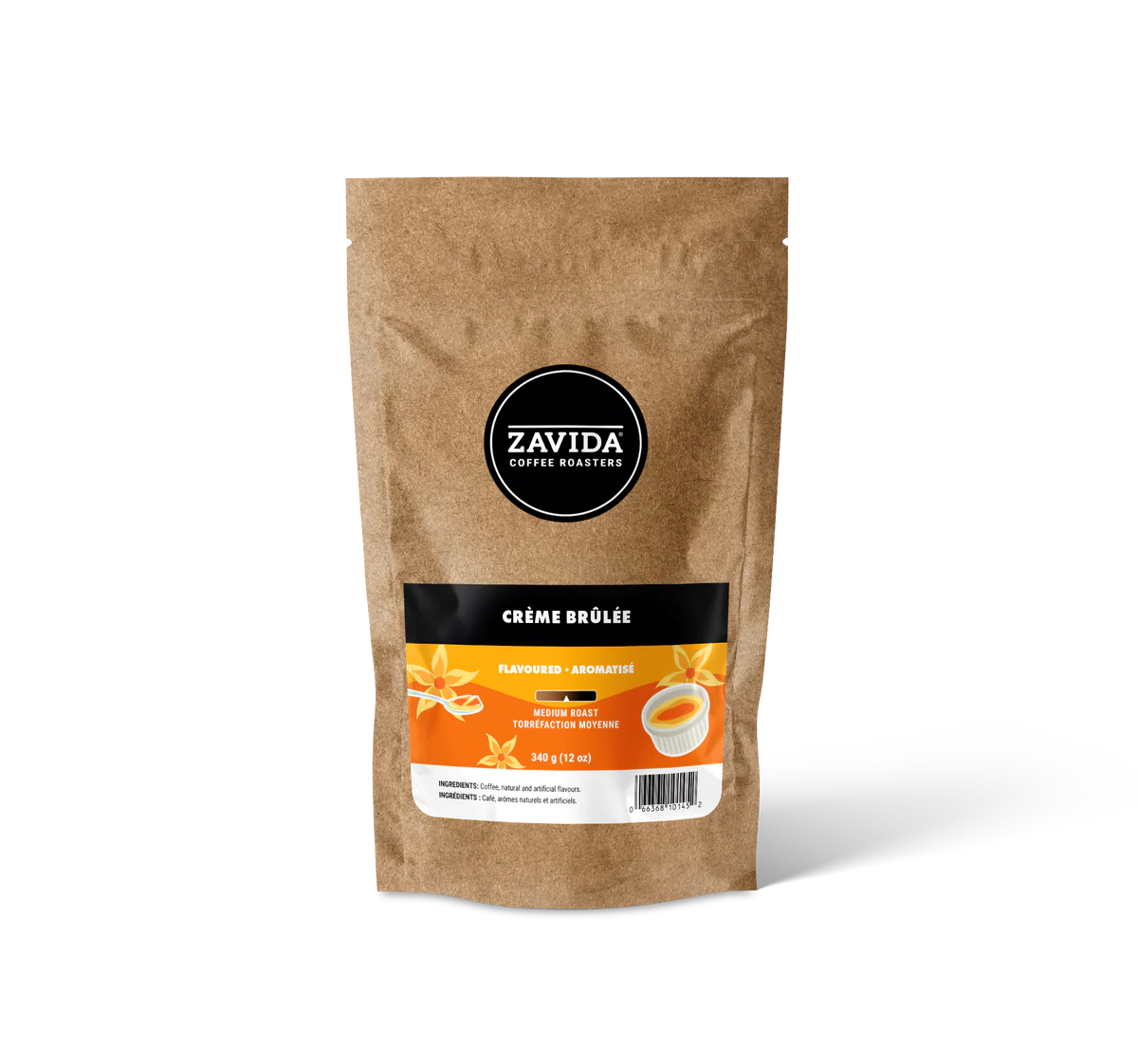 Café en grains Zavida Crème Brûlée 12 oz | Coffee Canada