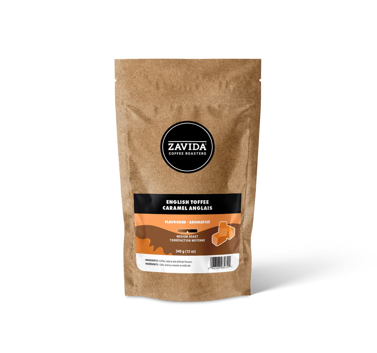 Zavida Caramel Royale Whole Bean Coffee 12 oz | Coffee Canada