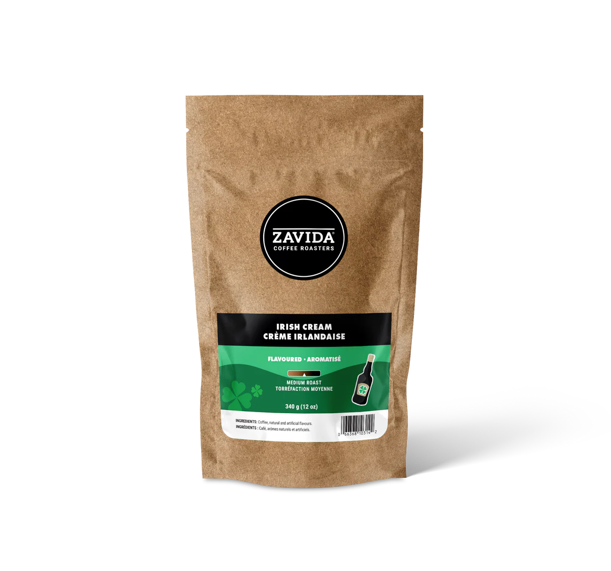 Zavida Irish Cream Whole Bean Coffee 12 oz | Coffee Canada