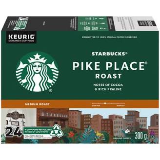 Starbucks Pike Place Roast K-Cups 24 Count | Starbucks K-Cups Canada