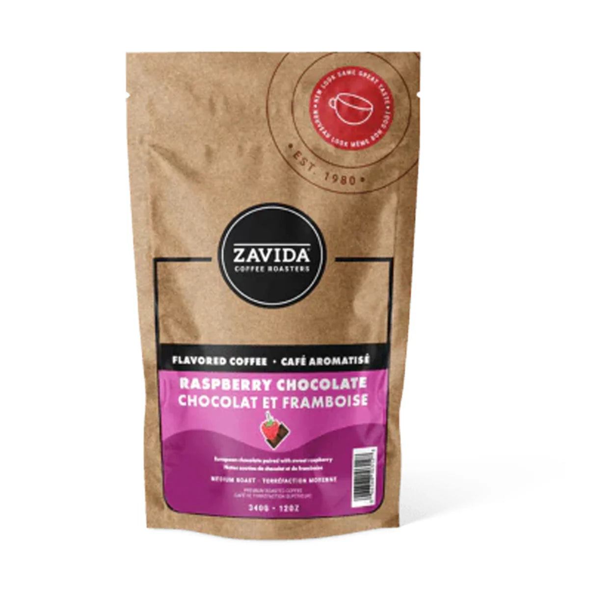 Zavida Raspberry Chocolate Whole Bean Coffee 12 oz | Coffee Canada
